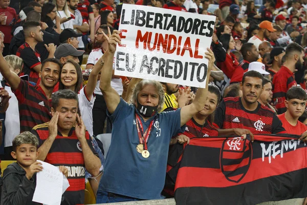 Libertadores Soccer Cup Group Stage Flamengo Universidad Catolica May 2022 — Stockfoto