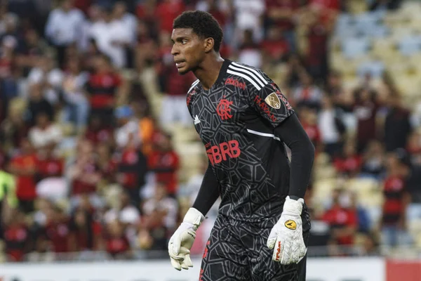Libertadores Futbol Kupası - Grup Sahnesi: Flamengo Universidad Catolica 'ya karşı. 17 Mayıs 2022, Rio de Janeiro, Brezilya: Flamengo ve Universidad Catolica (Şili) arasındaki futbol maçı, H Grubu Libertadores Futbol Kupası 'nın 5. turu için geçerlidir.