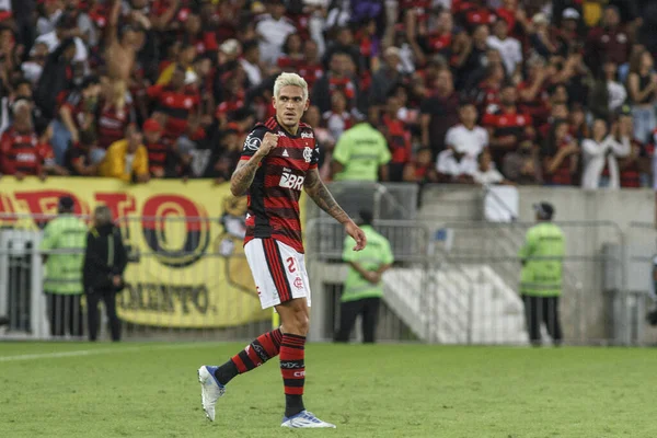 Libertadores Futbol Kupası - Grup Sahnesi: Flamengo Universidad Catolica 'ya karşı. 17 Mayıs 2022, Rio de Janeiro, Brezilya: Flamengo ve Universidad Catolica (Şili) arasındaki futbol maçı, H Grubu Libertadores Futbol Kupası 'nın 5. turu için geçerlidir.