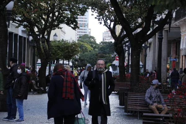 Weather Cold Front Drops Temperatures Southern Brazil May 2022 Curitiba — Stockfoto