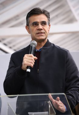 Eyalet Valisi tarafından Sao Paulo Askeri Polisine 490 hafif makineli tüfek teslimatı. 19 Mayıs 2022, Sao Paulo, Brezilya Sao Paulo valisi Rodrigo Garcia, Sao Paulo Askeri Polisine 490 hafif makineli tüfek teslim etti. 