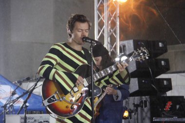 Harry Styles, NBC 'de bugün Rockefeller Center' da Citi Yaz Konser Serisi 'nde. 19 Mayıs 2022, New York, ABD: The GRAMMY küresel süperstar Harry Styles