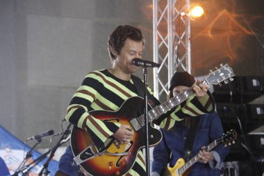 Harry Styles, NBC 'de bugün Rockefeller Center' da Citi Yaz Konser Serisi 'nde. 19 Mayıs 2022, New York, ABD: The GRAMMY küresel süperstar Harry Styles
