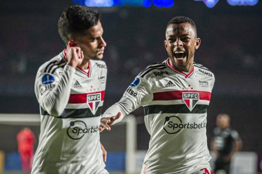 Sudamericana Futbol Kupası Grup Sahnesi Sao Paulo ve Jorge Wilstermann. 19 Mayıs 2022, Sao Paulo, Brezilya: Morumbi Stadyumu 'nda düzenlenen Sudamericana Futbol Kupası - Grup Stage için geçerli olan Sao Paulo ile Jorge Wilstermann arasındaki futbol maçı