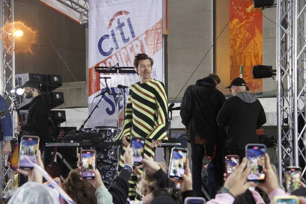 Harry Styles Nbc Todays Citi Summer Concert Series Rockefeller Center — Stock fotografie