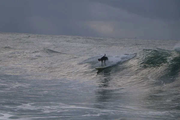 Surfeurs Ayant Meilleur Moment Leblon Beach Rio Janeiro Mai 2022 — Photo