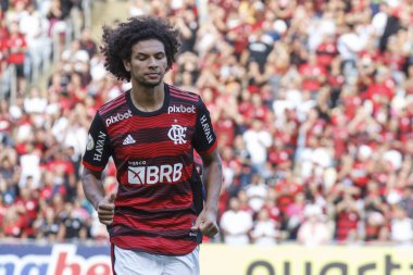 Brezilya Futbol Şampiyonası: Flamengo Goias 'a karşı. 21 Mayıs 2022, Rio de Janeiro, Brezilya: 21 Mayıs Cumartesi günü Rio de Janeiro 'daki Maracana Stadyumu' nda düzenlenen Brezilya Futbol Şampiyonası 'nın 7. turu için geçerli olan Flamengo ile Goias arasındaki futbol maçı).