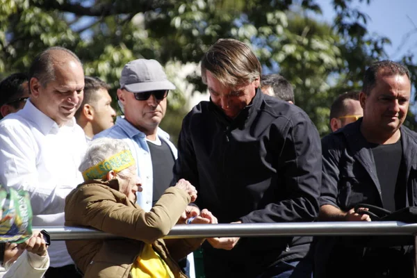 Presidente Brasiliano Jair Bolsonaro Partecipa Marzo Gesù Curitiba Maggio 2022 — Foto Stock