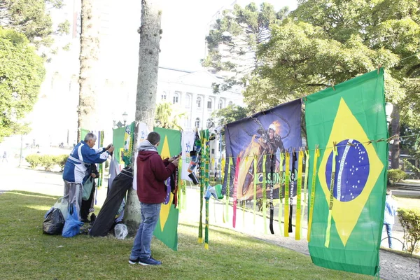 Presidente Brasileiro Jair Bolsonaro Participa 28A Marcha Por Jesus Curitiba — Fotografia de Stock
