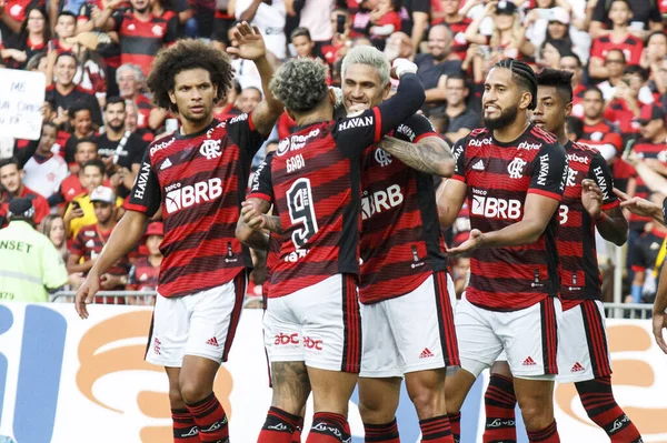 Campeonato Brasileiro Futebol Flamengo Goiás Maio 2022 Rio Janeiro Brasil — Fotografia de Stock