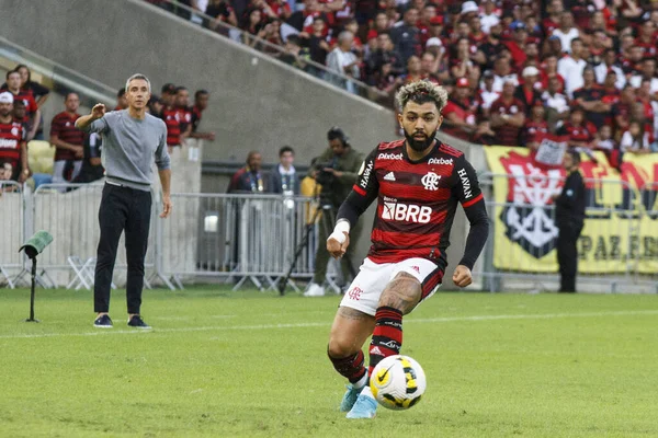 Campeonato Brasileiro Futebol Flamengo Goiás Maio 2022 Rio Janeiro Brasil — Fotografia de Stock