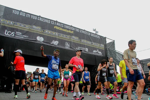 Május 2022 Brooklyn New York Usa Brooklyn Half Marathon Visszatért — Stock Fotó