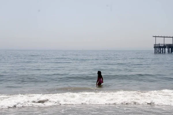 Crowded Warm Coney Island Beach Mayo 2022 Brooklyn Nueva York — Foto de Stock