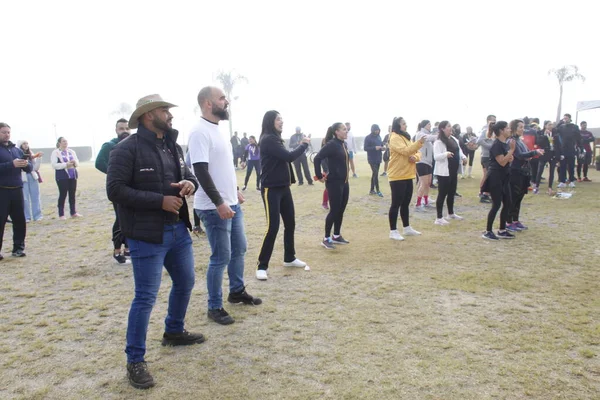 Intensive Bewegung Der Menschen Birigui Park Curitiba Mai 2022 Curitiba — Stockfoto