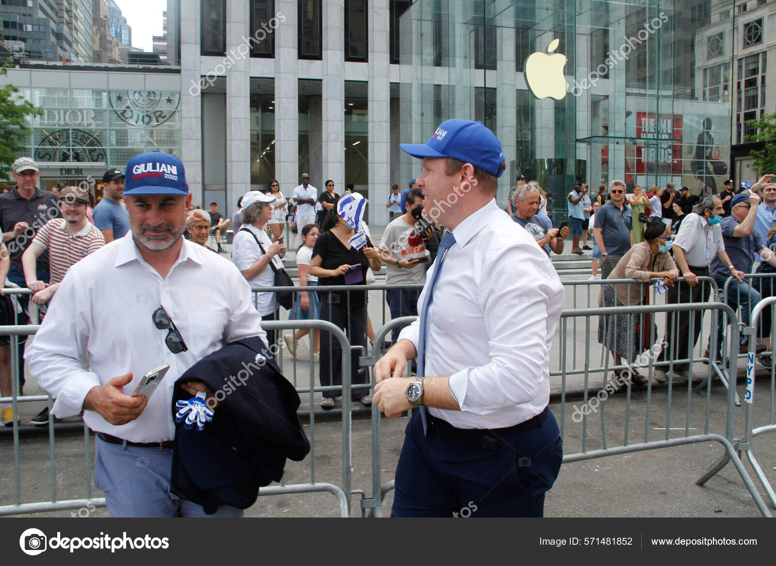 Andrew Rudy Guiliani Israel Parade 2022 May 2022 New York – Stock ...