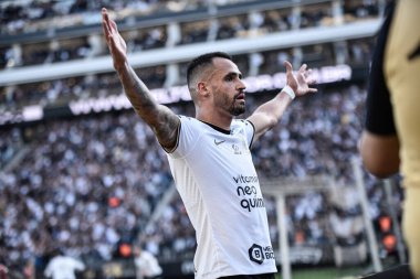 Brezilya Futbol Şampiyonası: Korintliler ve Sao Paulo. 22 Mayıs 2022, Sao Paulo, Brezilya: Pazar günü Sao Paulo 'daki Neo Quimica Arena' da düzenlenen Brezilya Futbol Şampiyonası 'nın 7. turunda Korintliler ve Sao Paulo arasında oynanan futbol maçı