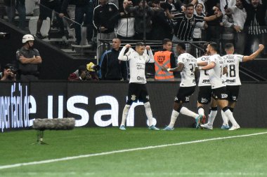 Brezilya Futbol Şampiyonası: Korintliler ve Sao Paulo. 22 Mayıs 2022, Sao Paulo, Brezilya: Pazar günü Sao Paulo 'daki Neo Quimica Arena' da düzenlenen Brezilya Futbol Şampiyonası 'nın 7. turunda Korintliler ve Sao Paulo arasında oynanan futbol maçı