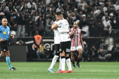 Brezilya Futbol Şampiyonası: Korintliler ve Sao Paulo. 22 Mayıs 2022, Sao Paulo, Brezilya: Pazar günü Sao Paulo 'daki Neo Quimica Arena' da düzenlenen Brezilya Futbol Şampiyonası 'nın 7. turunda Korintliler ve Sao Paulo arasında oynanan futbol maçı