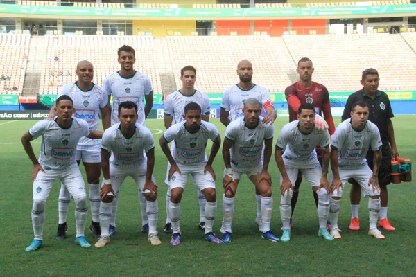 ブラジルサッカー選手権 第3部 マナウス対サンノゼ 5月22 2022 マナウス アマゾン ブラジル マナウスとサンノゼRsの間のサッカー試合 ブラジルのサッカー選手権の第7ラウンドのために有効 — ストック写真