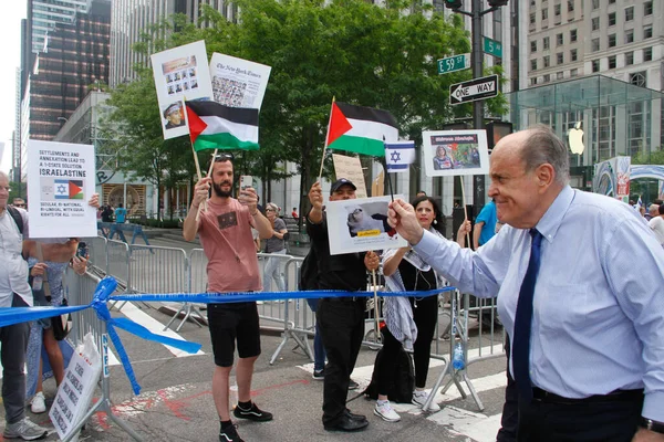 Andrew Rudy Guiliani Israel Parade 2022 Mai 2022 New York — Photo