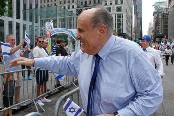 Andrew Rudy Guiliani Israel Parade 2022 Mayo 2022 Nueva York —  Fotos de Stock