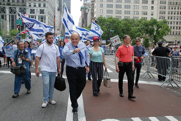 Andrew Rudy Guiliani Israel Parade 2022 Mayo 2022 Nueva York —  Fotos de Stock