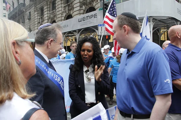 Israel Parade 2022 Com Tema Kalanu Yachad Together Again Maio — Fotografia de Stock