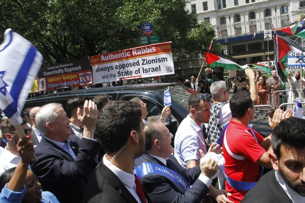 Ministro Della Difesa Israeliano Benny Gantz Ospiti Alla Israel Parade — Foto Stock