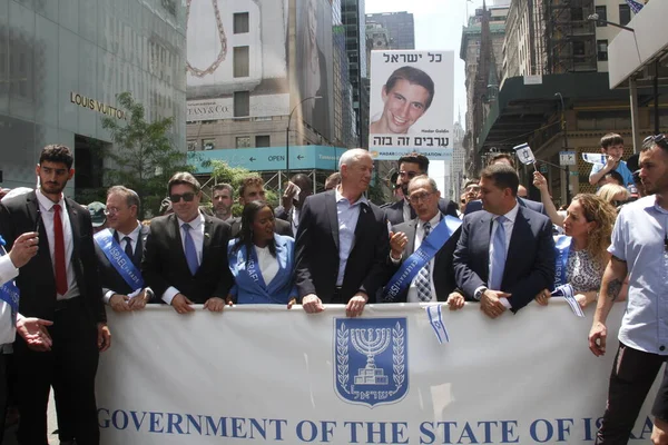 Ministro Defensa Israelí Benny Gantz Invitados Desfile Israel 2022 Mayo —  Fotos de Stock