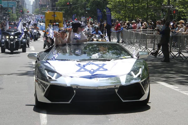 Israel Parade 2022 Com Tema Kalanu Yachad Together Again Maio — Fotografia de Stock