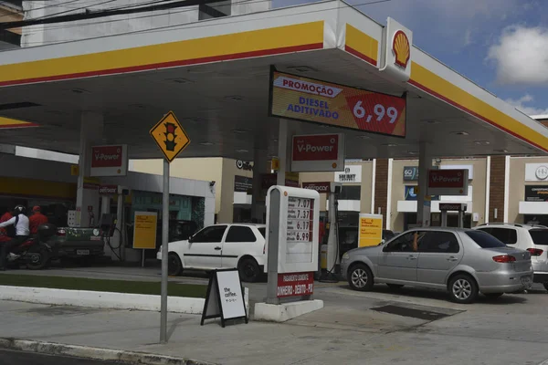 High Price Gasoline Fortaleza May 2022 Fortaleza Ceara Brazil Gas — Stock Photo, Image