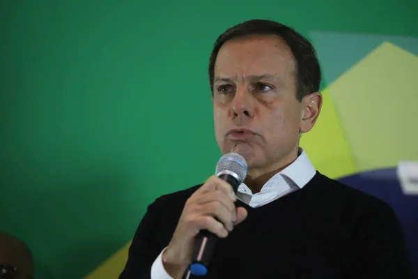 Joao Doria希望成为巴西总统候选人 2022年5月23日 巴西圣保罗 巴西民主行动党的巴西总统候选人Joao Doria在新闻发布会上讨论了巴西不参加总统竞选的问题 — 图库照片