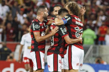 Libertadores Futbol Kupası - Grup Sahnesi: Flamengo Spor Kristali 'ne karşı. 24 Mayıs 2022, Rio de Janeiro, Brezilya: Libertadores Futbol Kupası H Grubu 6. turu için geçerli olan Flamengo ve Sporting Cristal (Peru) arasındaki futbol maçı