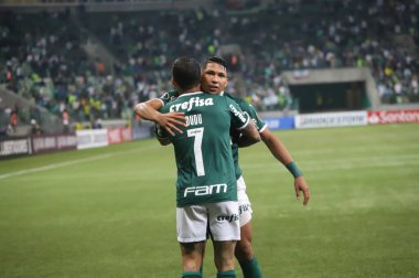 Libertadores Futbol Kupası - Grup Sahnesi: Palmeiras Deportivo Tachira 'ya karşı. 24 Mayıs 2022, Sao Paulo, Brezilya: Palmeiras ve Deportivo Tachira (Venezuela) arasındaki futbol maçı, Libertadores Futbol Kupası 'nın 6. turu için geçerlidir.