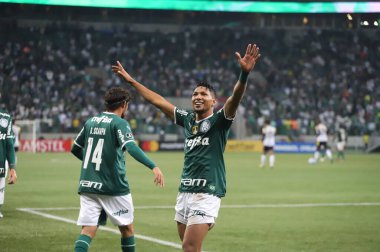 Libertadores Futbol Kupası - Grup Sahnesi: Palmeiras Deportivo Tachira 'ya karşı. 24 Mayıs 2022, Sao Paulo, Brezilya: Palmeiras ve Deportivo Tachira (Venezuela) arasındaki futbol maçı, Libertadores Futbol Kupası 'nın 6. turu için geçerlidir.