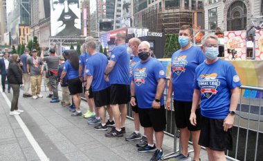 ABC Günaydın Amerika programında 2022 Özel Olimpiyatlar için Meşale Koşusu Son Bacak. 24 Mayıs 2022, New York, ABD: 2022 Özel Olimpiyatlar için Meşale Çalıştırma Son Bacağı)