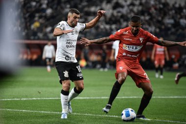 Libertadores Futbol Kupası - Grup Sahnesi: Korintliler Daima Hazır 'a karşı. 26 Mayıs 2022, Sao Paulo, Brezilya: Korintliler ve Daima Hazır (Bolivya) arasındaki futbol maçı, grup sahnesinin 6. turu için geçerlidir.