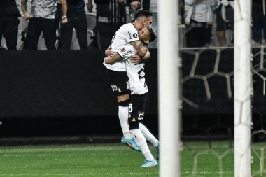 Libertadores Futbol Kupası - Grup Sahnesi: Korintliler Daima Hazır 'a karşı. 26 Mayıs 2022, Sao Paulo, Brezilya: Korintliler ve Daima Hazır (Bolivya) arasındaki futbol maçı, grup sahnesinin 6. turu için geçerlidir.
