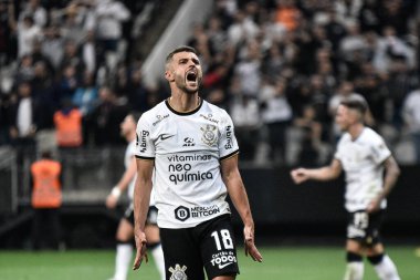 Libertadores Futbol Kupası - Grup Sahnesi: Korintliler Daima Hazır 'a karşı. 26 Mayıs 2022, Sao Paulo, Brezilya: Korintliler ve Daima Hazır (Bolivya) arasındaki futbol maçı, grup sahnesinin 6. turu için geçerlidir.