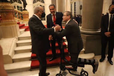 Sao Paulo Eyaleti Kamu Bakanlığı 'nın yeni başkanı Mario Sarrubbo' nun açılış töreni. 27 Mayıs 2022, Sao Paulo, Brezilya: MPSP başkanı olarak Başsavcı Mario Sarrubbo 'nun açılış töreni 