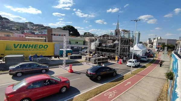 Boi Mirim Stage Set Virada Cultura Sao Paulo May 2022 — Stock Photo, Image