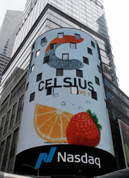 Celsius Live Fit Viert Jaar Bij Nasdaq Mei 2022 New — Stockfoto