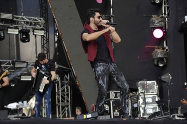 (Curitiba Country Müzik Festivali 'nde George Henrique & Rodrigo ikilisi tarafından gösterilmiştir. 28 Mayıs 2022, Pinhais, Parana, Brezilya: Expotrade Kongre Merkezi Curitiba Country Müzik Festivali 'nde George Henrique & Rodrigo ikilisi