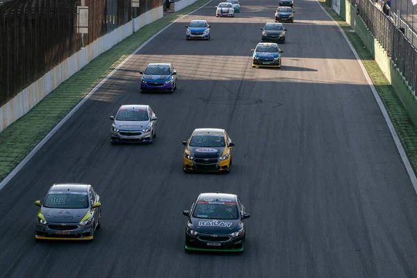 Motorsport Τέταρτο Στάδιο Paulista Automobile Championship Και Mercedes Challenge Στο — Φωτογραφία Αρχείου