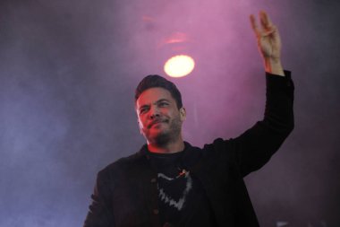 Curitiba Country Müzik Festivali 'nin ikinci gününde şarkıcı Wesley Safadao' nun gösterisi. 29 Mayıs 2022, Pinhais, Parana, Brezilya: Şarkıcı Wesley Safadao Expotrade Kongre Merkezi 'nde düzenlenen Curitiba Country Müzik Festivali' nde sahne aldı.