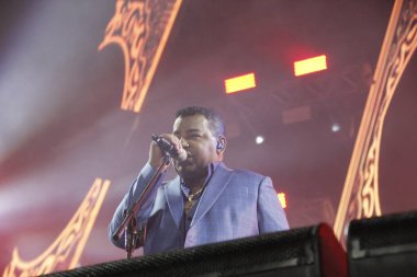 Curitiba Country Müzik Festivali sırasında ülke ikilisi Jorge & Mateus 'un gösterimi. 29 Mayıs 2022, Pinhais, Parana, Brezilya: Expotrade Convencion Center 'da düzenlenen Curitiba Country Müzik Festivali sırasında Country ikilisi Jorge & Mateus