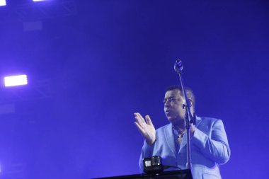 Curitiba Country Müzik Festivali sırasında ülke ikilisi Jorge & Mateus 'un gösterimi. 29 Mayıs 2022, Pinhais, Parana, Brezilya: Expotrade Convencion Center 'da düzenlenen Curitiba Country Müzik Festivali sırasında Country ikilisi Jorge & Mateus