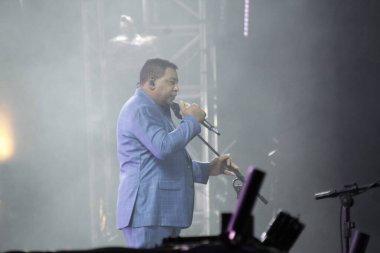 Curitiba Country Müzik Festivali sırasında ülke ikilisi Jorge & Mateus 'un gösterimi. 29 Mayıs 2022, Pinhais, Parana, Brezilya: Expotrade Convencion Center 'da düzenlenen Curitiba Country Müzik Festivali sırasında Country ikilisi Jorge & Mateus