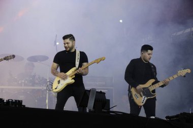 Curitiba Country Müzik Festivali 'nin ikinci gününde şarkıcı Wesley Safadao' nun gösterisi. 29 Mayıs 2022, Pinhais, Parana, Brezilya: Şarkıcı Wesley Safadao Expotrade Kongre Merkezi 'nde düzenlenen Curitiba Country Müzik Festivali' nde sahne aldı.