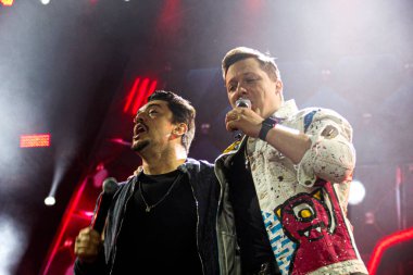 Curitiba Country Festivali 'nde George Henrique ve Rodrigo ikilisinden. 28 Mayıs 2022, Pinhais, Curitiba, Brezilya: Curitiba Country Müzik Festivali sırasında Expotrade Kongre Merkezi 'nde George Henrique ve Rodrigol ikilisi tarafından gösterildi.